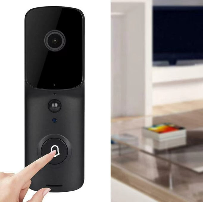 WiFi Smart Video Doorbell Camera - Black_0