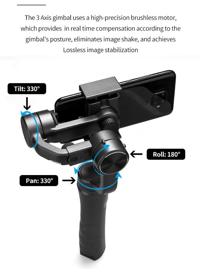 F6 stabilizer - Three-axis handheld gimbal for mobile phone_6