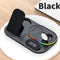 3in1 30W Wireless Charger with Clock, Fast Charging RGB Atmosphere Light - Black_0