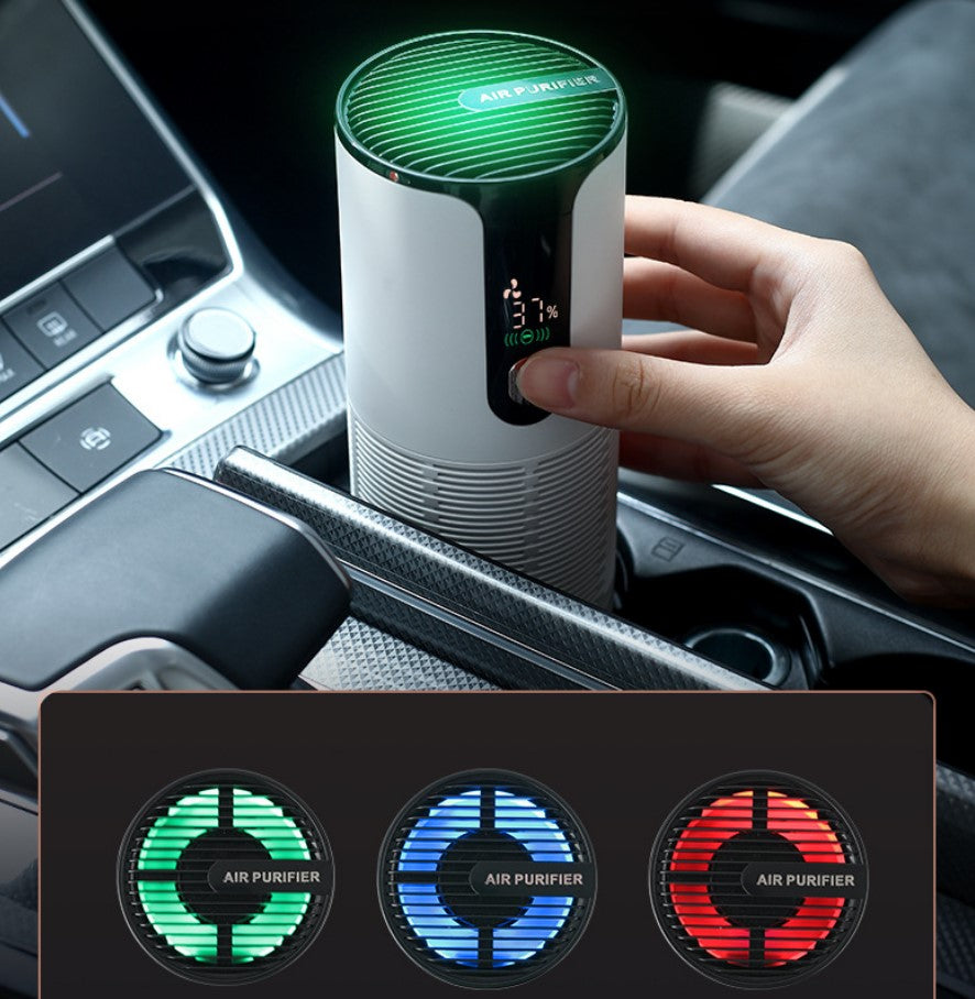 Intelligent Car Air Purifier - White_1